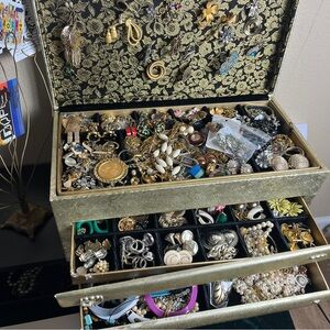 Curated Jewelry Mystery Lot Vintage Modern Gold Silver Themed Gift